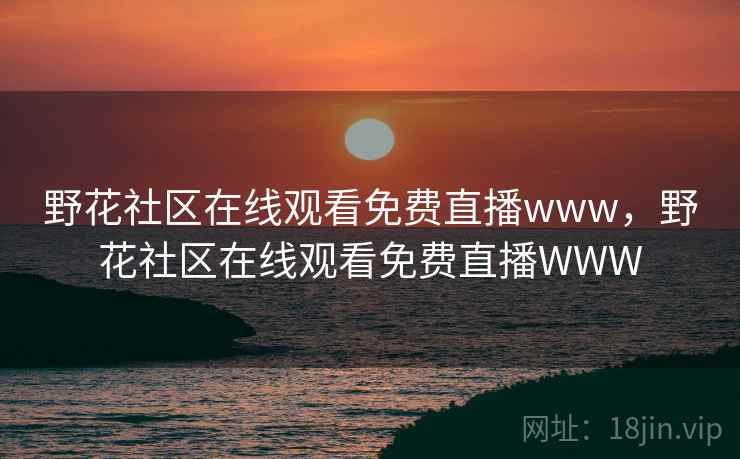 野花社区在线观看免费直播www，野花社区在线观看免费直播WWW