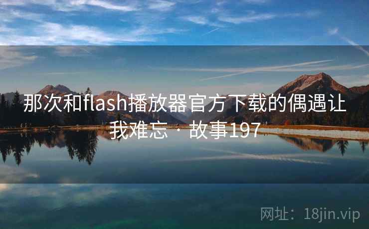 那次和flash播放器官方下载的偶遇让我难忘 · 故事197  第2张